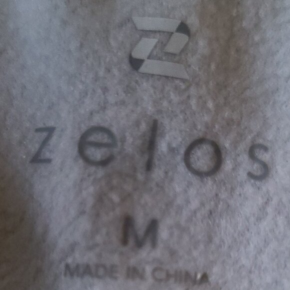 ZELOS TECH FLEECE COMFORT LIGHTWEIGHT ZIP HOODIE- CALM BLUE MEN'S MEDIUM - Picture 4 of 14